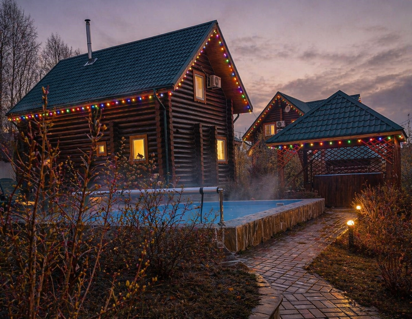 Апрель на природе в Подмосковье — аренда коттеджа для отдыха Усадьба Починки